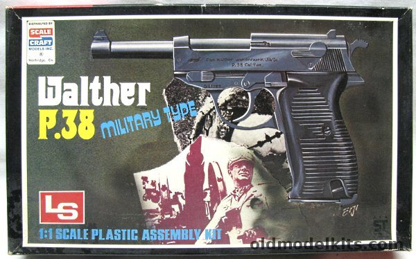 LS 1/1 Walther P.38 Military Type Pistol/Gun Model - Full Size Replica, P803 plastic model kit